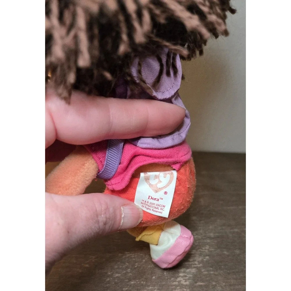 Ty Beanie Baby ~‎ DORA the EXPLORER (Yarn Hair Version)(7 Inch)